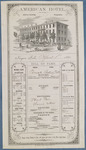 American Hotel, April 1, 1860
