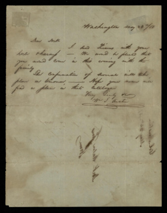 Letter from William T. Austin to Anson Jones