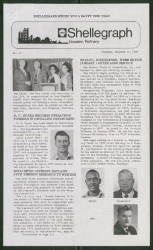 Shellegraph, No. 51, December 31, 1970