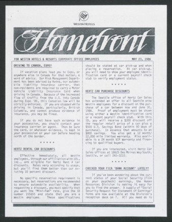 Homefront, May 23, 1986