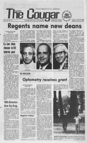 The Summer Cougar. Vol. 40, No. 94, July 3, 1974.