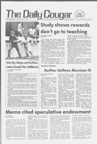 The Daily Cougar. Vol. 44, No. 103, April 7, 1978.