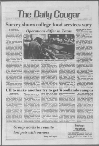 The Daily Cougar. Vol. 46, No. 36, October 16, 1979.