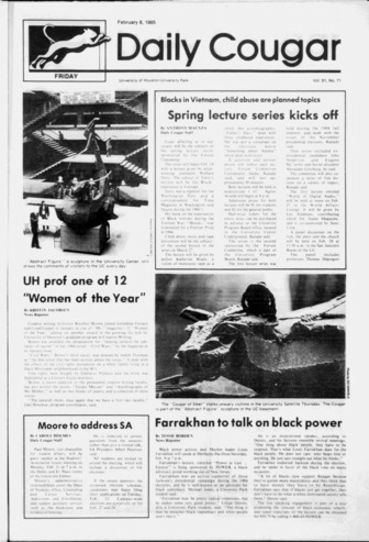 The Daily Cougar. Vol. 51, No. 71, February 8, 1985.