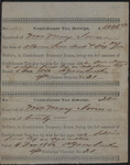 Confederate tax receipts for Mary Jones