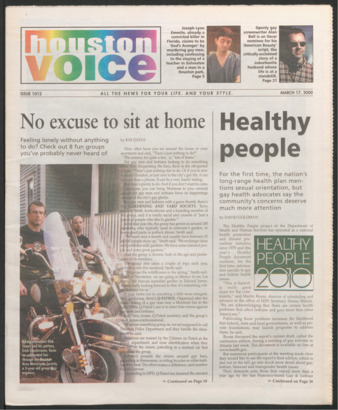 Houston Voice, No. 1012, March 17, 2000