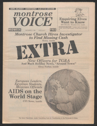 Montrose Voice, No. 320-A, December 9, 1986