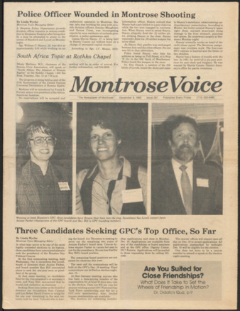 Montrose Voice, No. 267, December 6, 1985