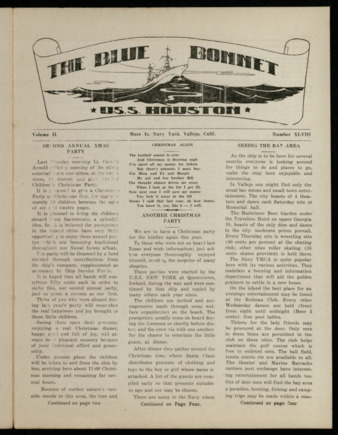 The Blue Bonnet, Vol. 2, No. 48, December 8, 1935