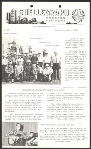 Shellegraph, No. 28, November 12, 1963 