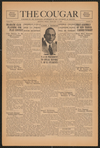 The Cougar, Vol. 2, No. 18, February 14, 1936