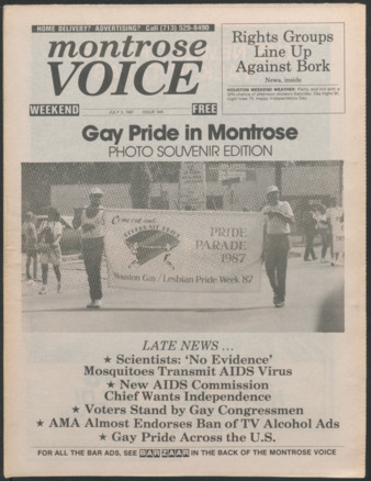 Montrose Voice, No. 349, July 3, 1987
