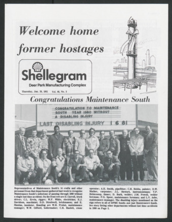 Shellegram, Vol. 46, No. 5, January 29, 1981