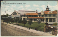 Live Stock Exchange and yard entrance, Fort Worth, Texas