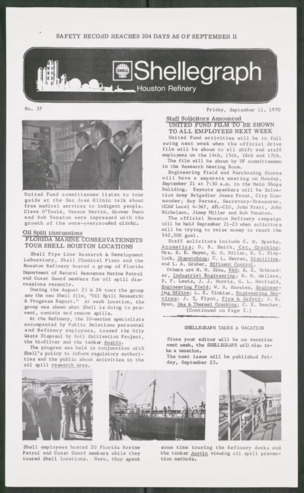 Shellegraph, No. 37, September 11, 1970