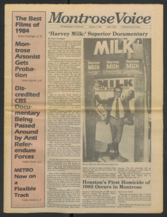 Montrose Voice, No. 219, January 4, 1985