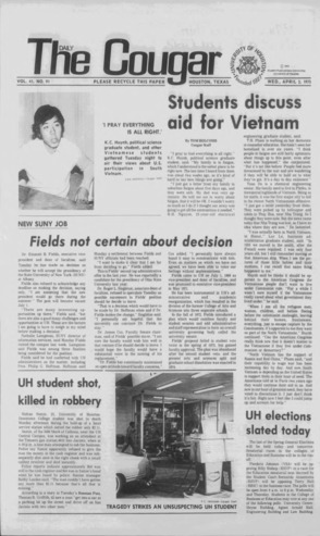 The Daily Cougar. Vol. 41, No. 91, April 2, 1975.