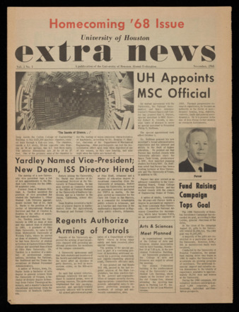 University of Houston Extra News, Vol. 1, No. 2, January 1969