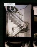 Keeland Residence, color photo of patio stairwell after 1984 remodeling