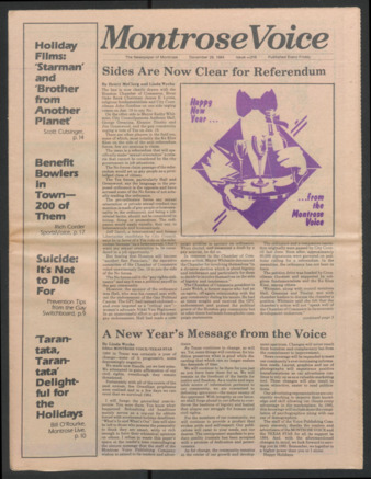 Montrose Voice, No. 218, December 28, 1984