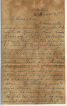 Letter from Mary Jones to Cromwell Anson Jones, August 21