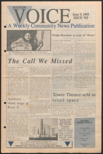 Houston Voice, No. 763, June 9, 1995