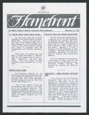 Homefront, February 25, 1987