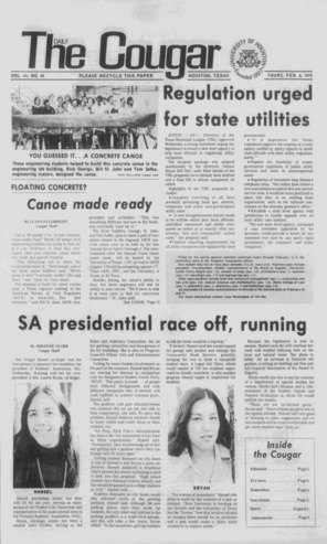 The Daily Cougar. Vol. 41, No. 65, February 6, 1975.