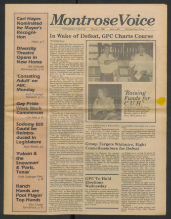 Montrose Voice, No. 223, February 1, 1985