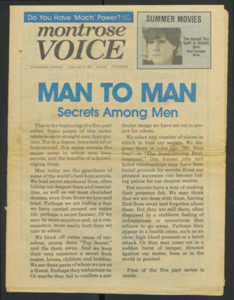 Montrose Voice, No. 287, April 25, 1986