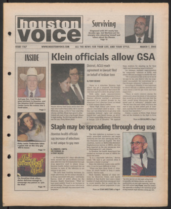 Houston Voice, No. 1167, March 7, 2003