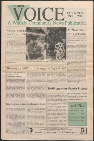 Houston Voice, No. 780, October 6, 1995