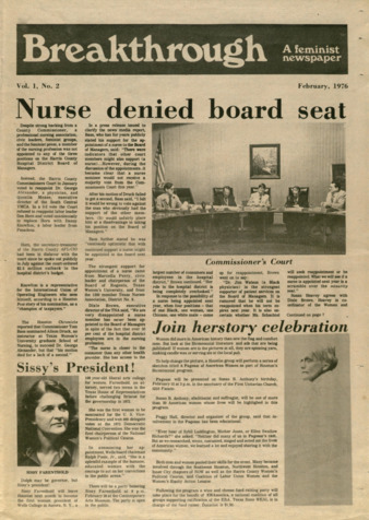 Breakthrough, Vol. 1, No. 2, February 1976