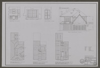 Job 88-16, 4025 Amherst, Sheet 3: Framing plans and rear elevation