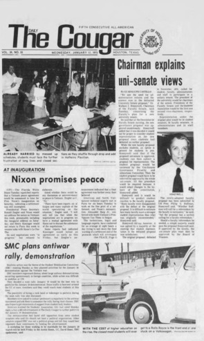 The Daily Cougar. Vol. 39, No. 55, January 17, 1973.