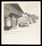 Private Daniello delivers water to the squadron