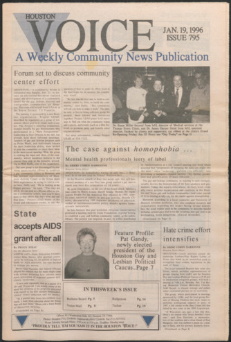 Houston Voice, No. 795, January 19, 1996