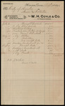City of Houston, Itemized office supplies list for July 3 - September 9, 1895