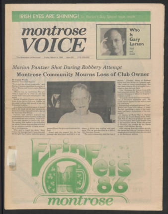 Montrose Voice, No. 281, March 14, 1986