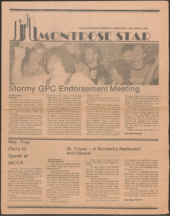 Montrose Star, No. 185, April 3, 1980