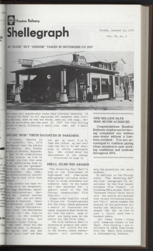 Shellegram, Vol. 39, No. 3, January 18, 1974