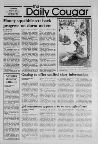 The Daily Cougar. Vol. 50, No. 107, April 26, 1984.