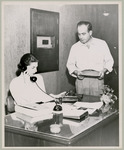 Madge Christian and Clem LaFord at work