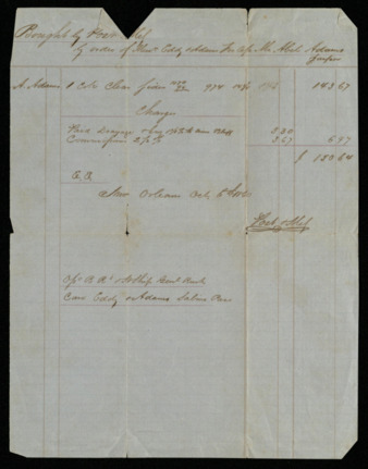 Receipt from Eddy & Adams