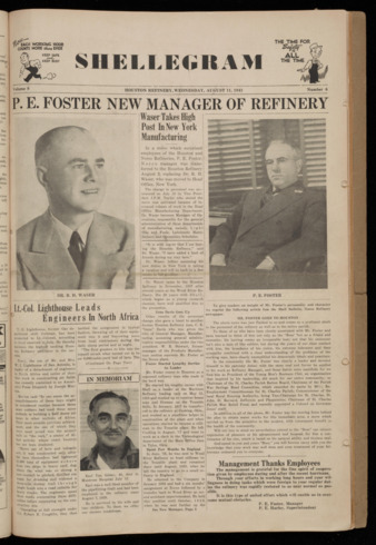 The Shellegram, Vol. 8, No. 6, August 11, 1943 