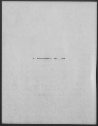 Mary Myart Malott Announcements, Clippings, Catalogues, 1969