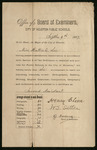 Certificate of Examination, Hattie E. Lee