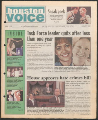 Houston Voice, No. 1070, April 27, 2001