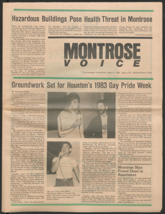 Montrose Voice, No. 124, March 11, 1983