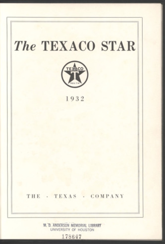 The Texaco Star Index, 1932